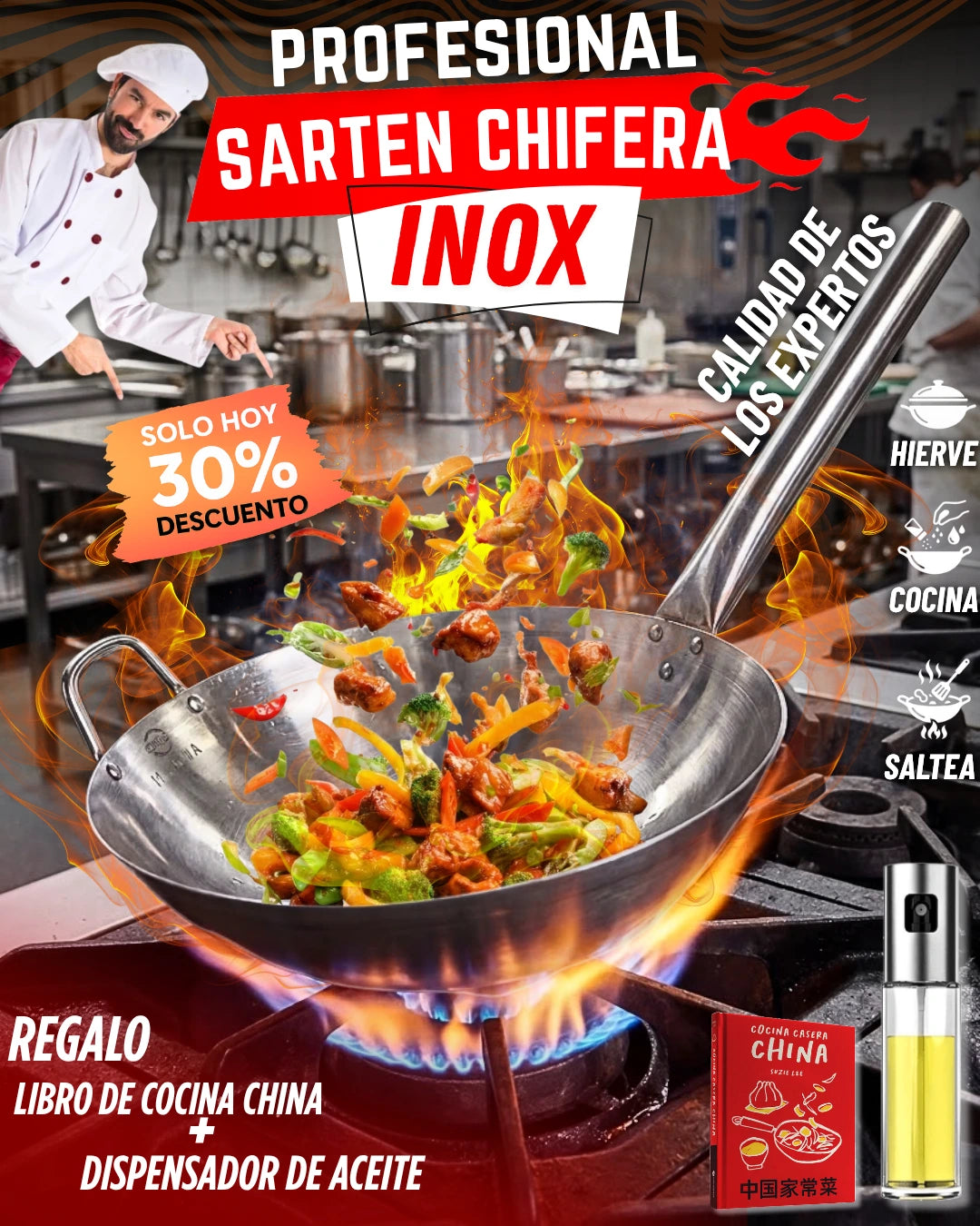 SARTEN CHIFERA INOX