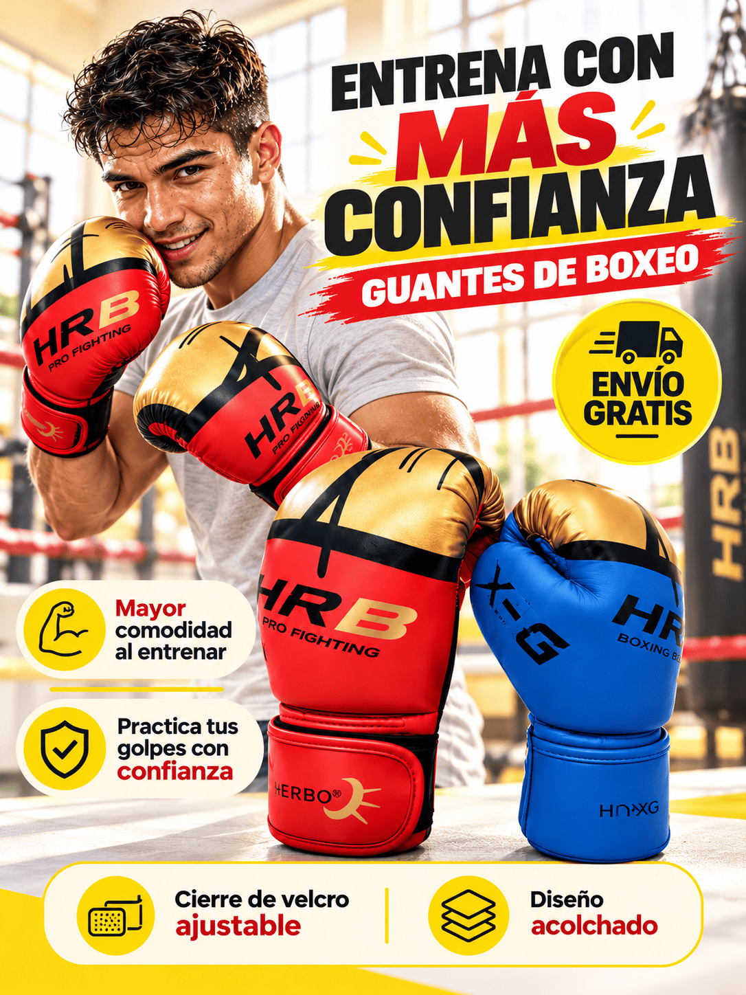 GUANTES BOXEO HONGERBO