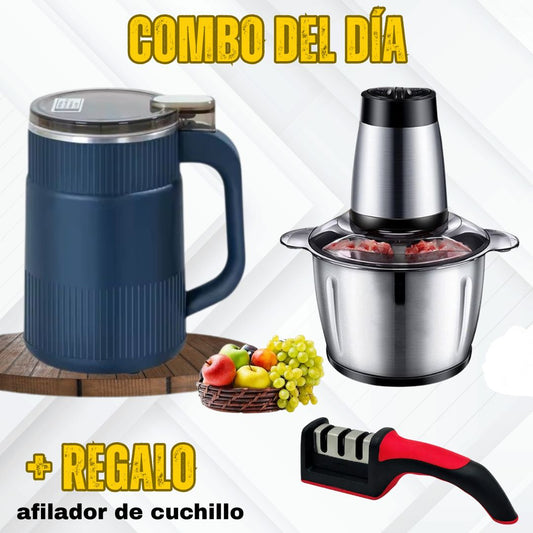 COMBO molino de 8 aspas + picadora de alimentos + afilador de cuchillo de regalo