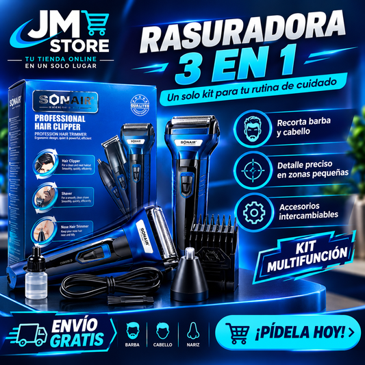 AFEITADORA PROFESIONAL 3 EN 1 SONAR