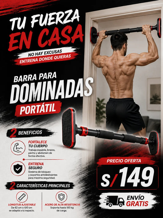 BARRA DE DOMINADAS PORTATIL