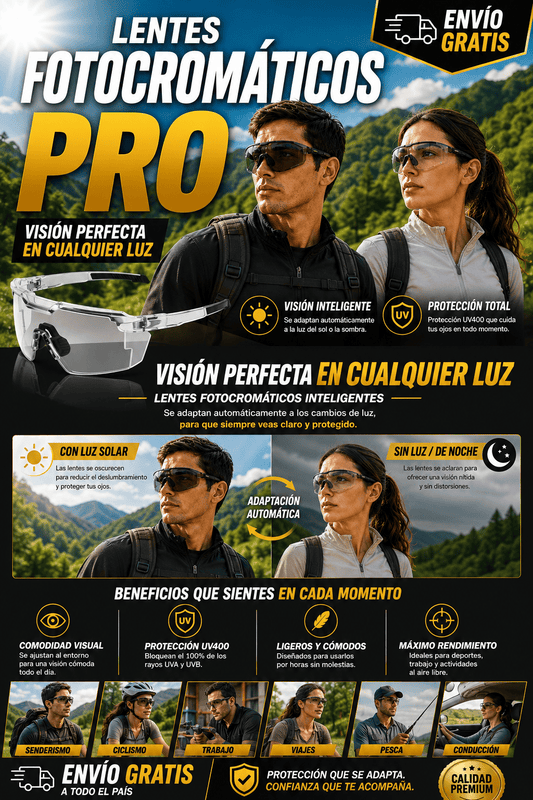 LENTES FOTOCROMATICOS PRO