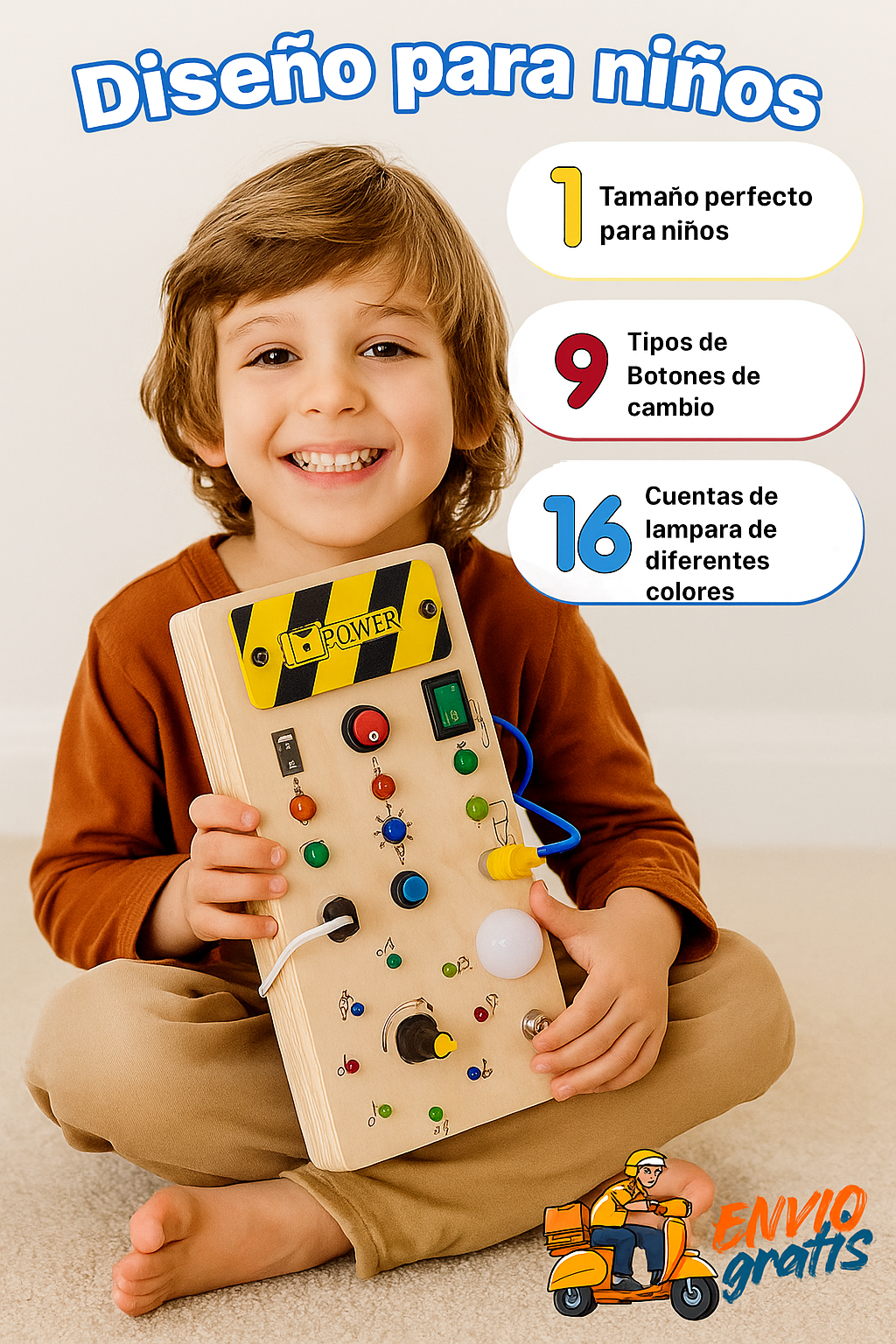 TABLERO MONTESSORI LED