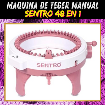 Máquina de tejer con 48 agujas