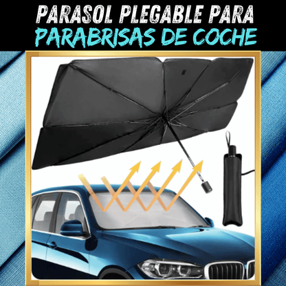 Parasol plegable para parabrisas de coche, sombrilla con cubierta UV, aislamiento térmico, protección Interior para ventana delantera