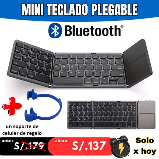 MINI TECLADO INALAMBRICO PLEGABLE A BLUETOOTH