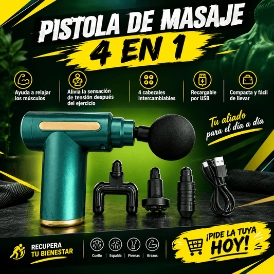 9ISTOLA DE MASAJES 4 EN 1