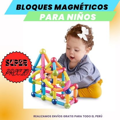 JUEGOS DE BLOQUES MAGNETICOS 75 piezas