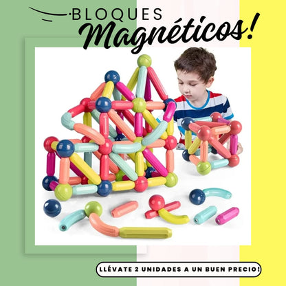 JUEGOS DE BLOQUES MAGNETICOS 75 piezas