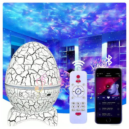 Parlante y Proyector de Estrellas de Huevo de Dinosaurio 5 en 1