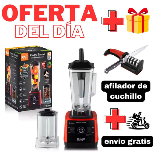 LICUADORA DE 2🥤 VASOS DE 15 VELICODADES PICA HIELO Y GRANOS SECOS 2 EN 1.....+ 🎁AFILADOR DE CUCHILLO DE🎁 REGALO